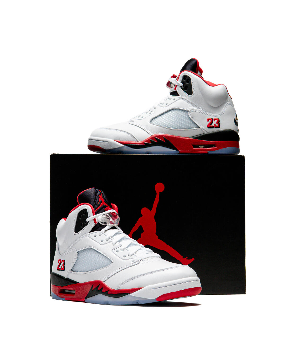 Air Jordan 5 Retro White/Fire Red - Image 83