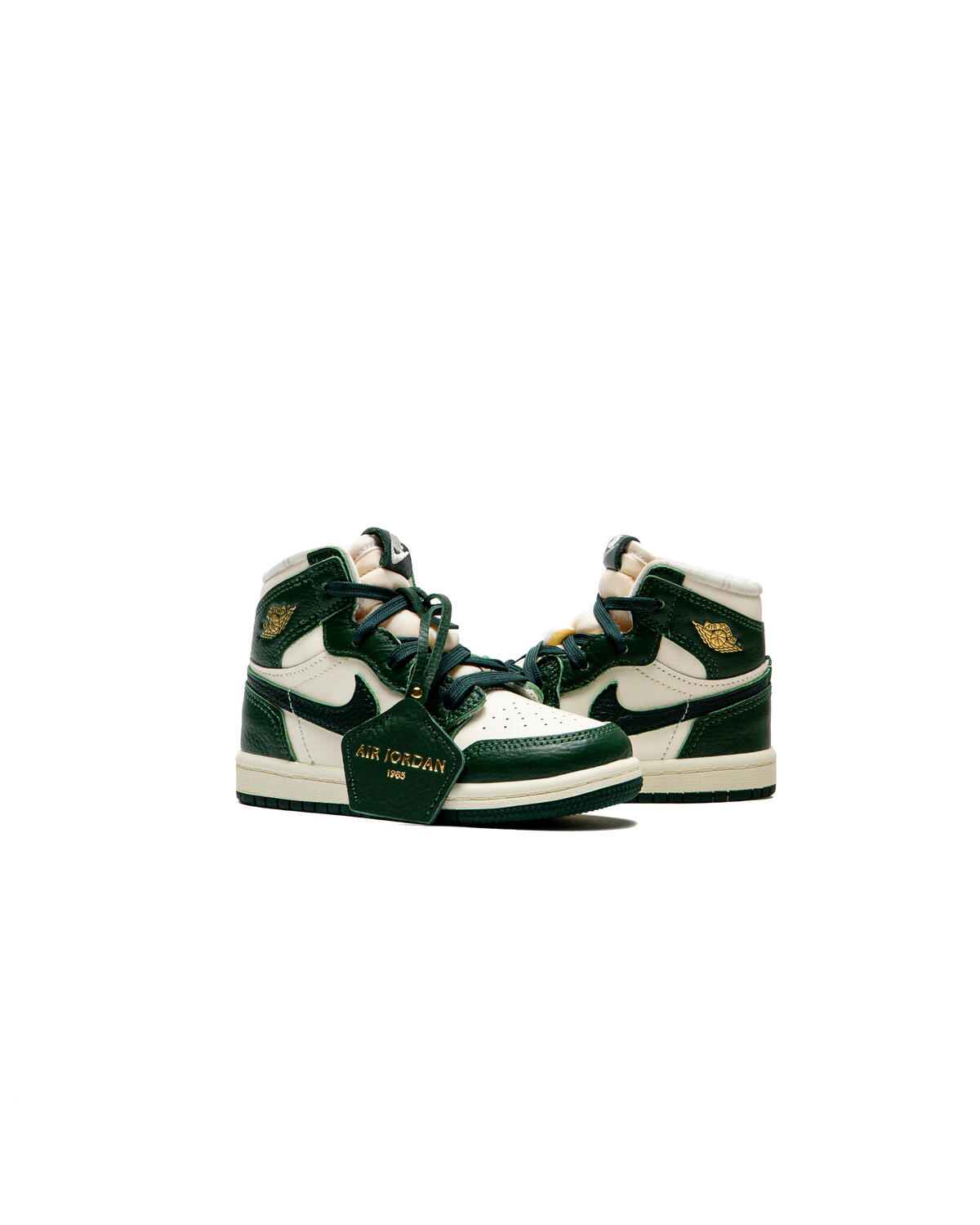 Air Jordan 1 Retro High OG Toddler Pale Ivory/Pro Green-Fir-Coconut Milk - Image 55