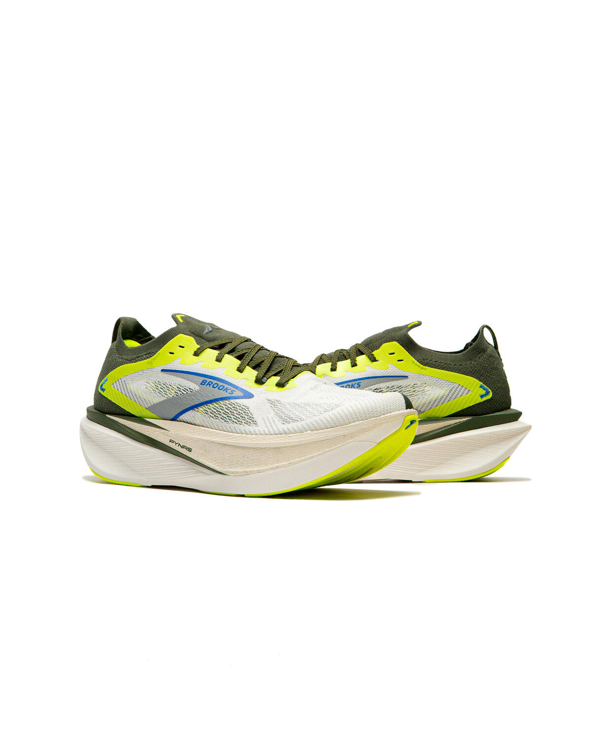 PYNRS X BROOKS HYPERION MAX 3 - BLANC / ACID LIME / BLUE - Image 19