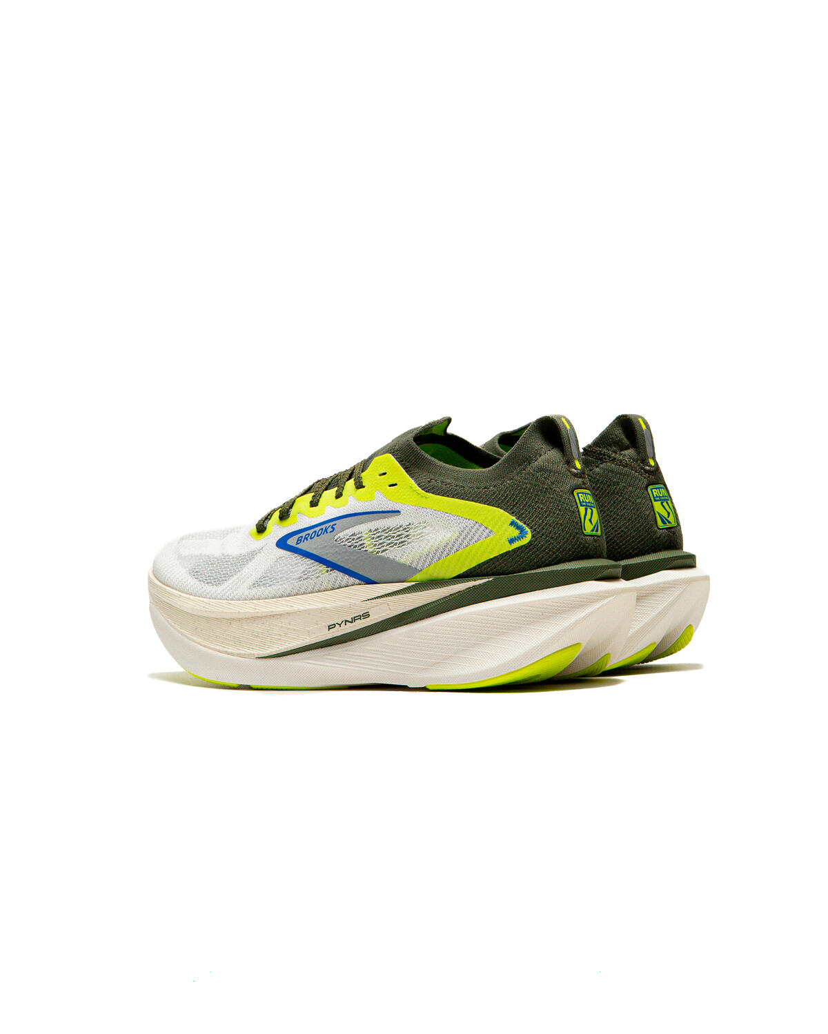 PYNRS X BROOKS HYPERION MAX 3 - BLANC / ACID LIME / BLUE - Image 18