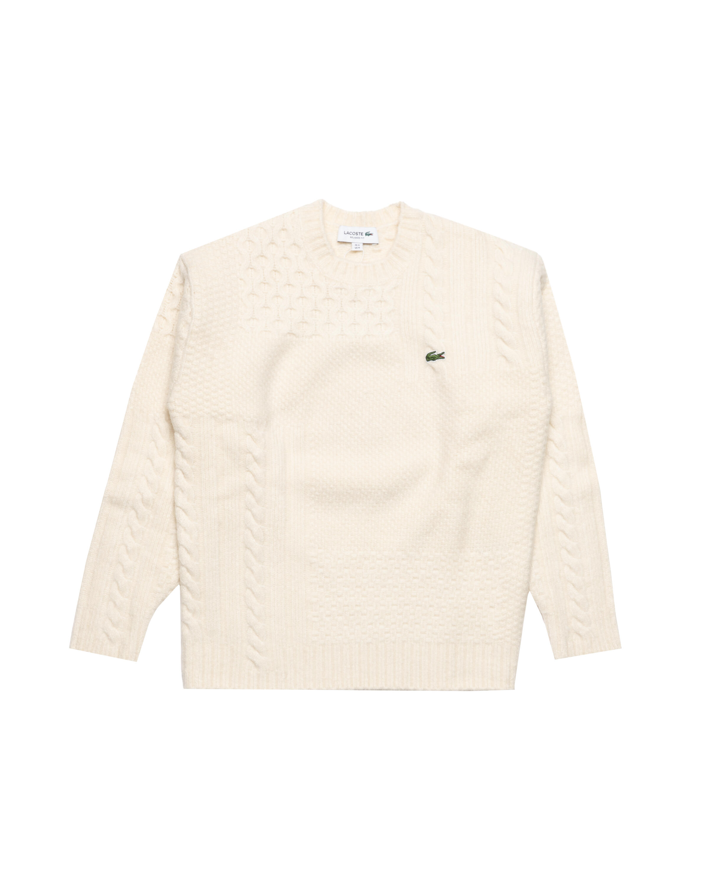 Lacoste Patchwork Effect Wool Sweater