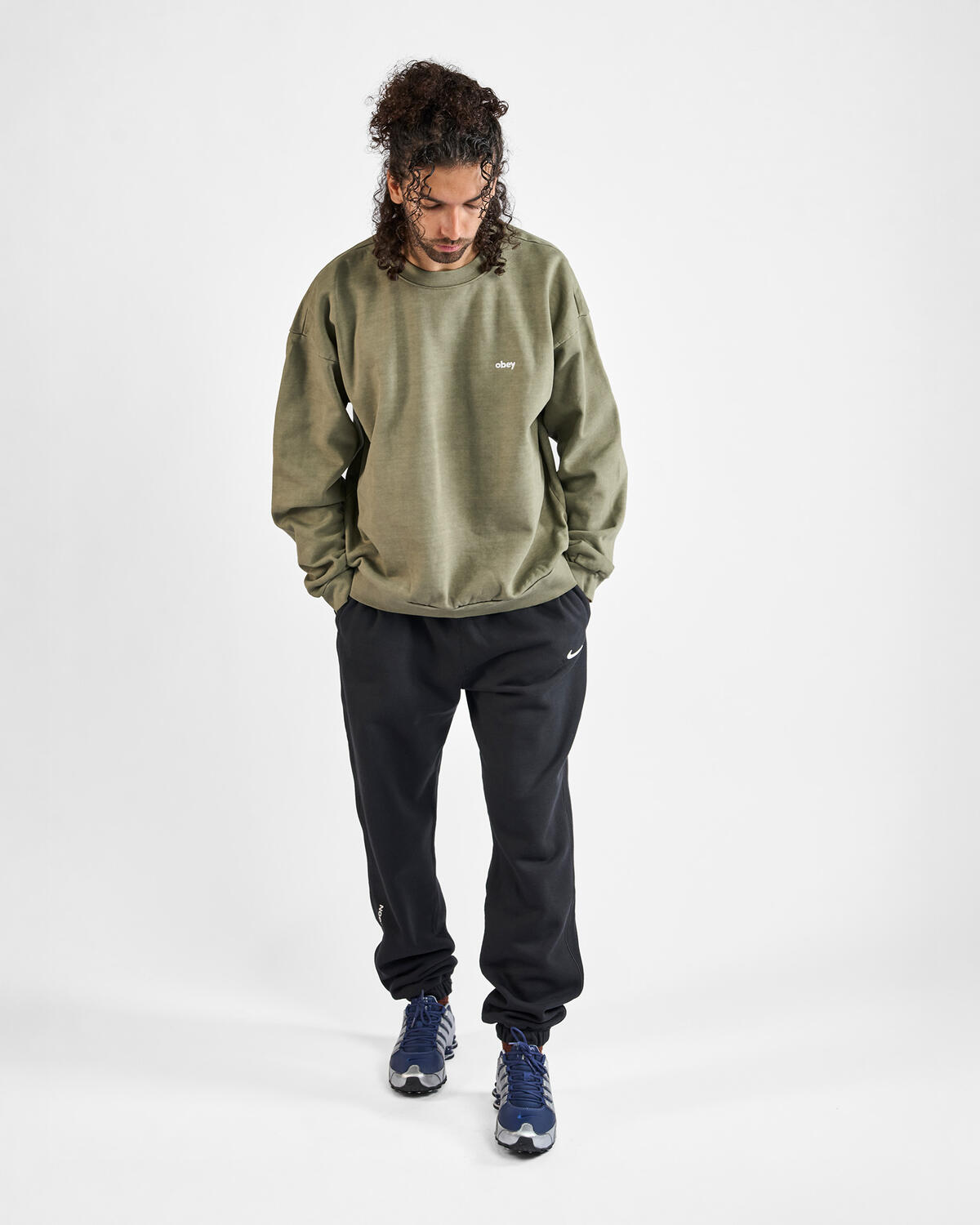 Nike NOCTA Fleece CS Sweat Pants Black/White - Image 35