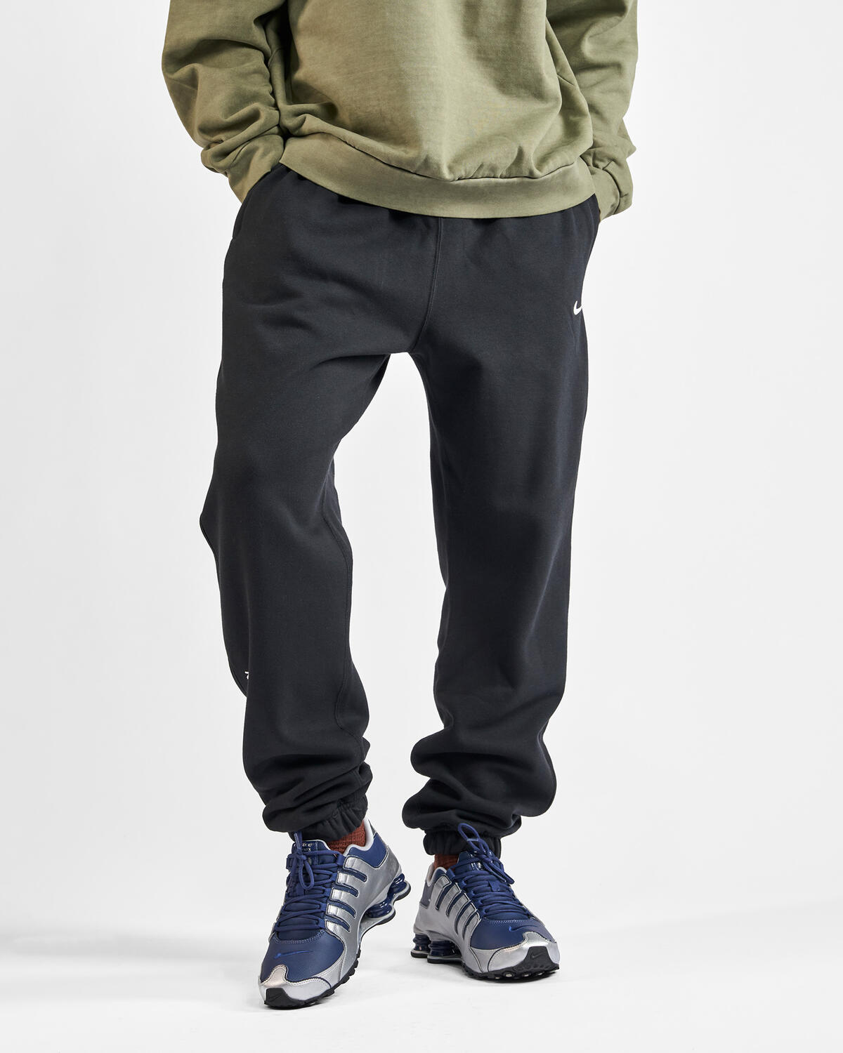 Nike NOCTA Fleece CS Sweat Pants Black/White - Image 36