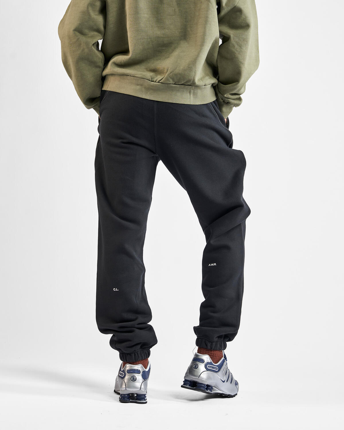 Nike NOCTA Fleece CS Sweat Pants Black/White - Image 38