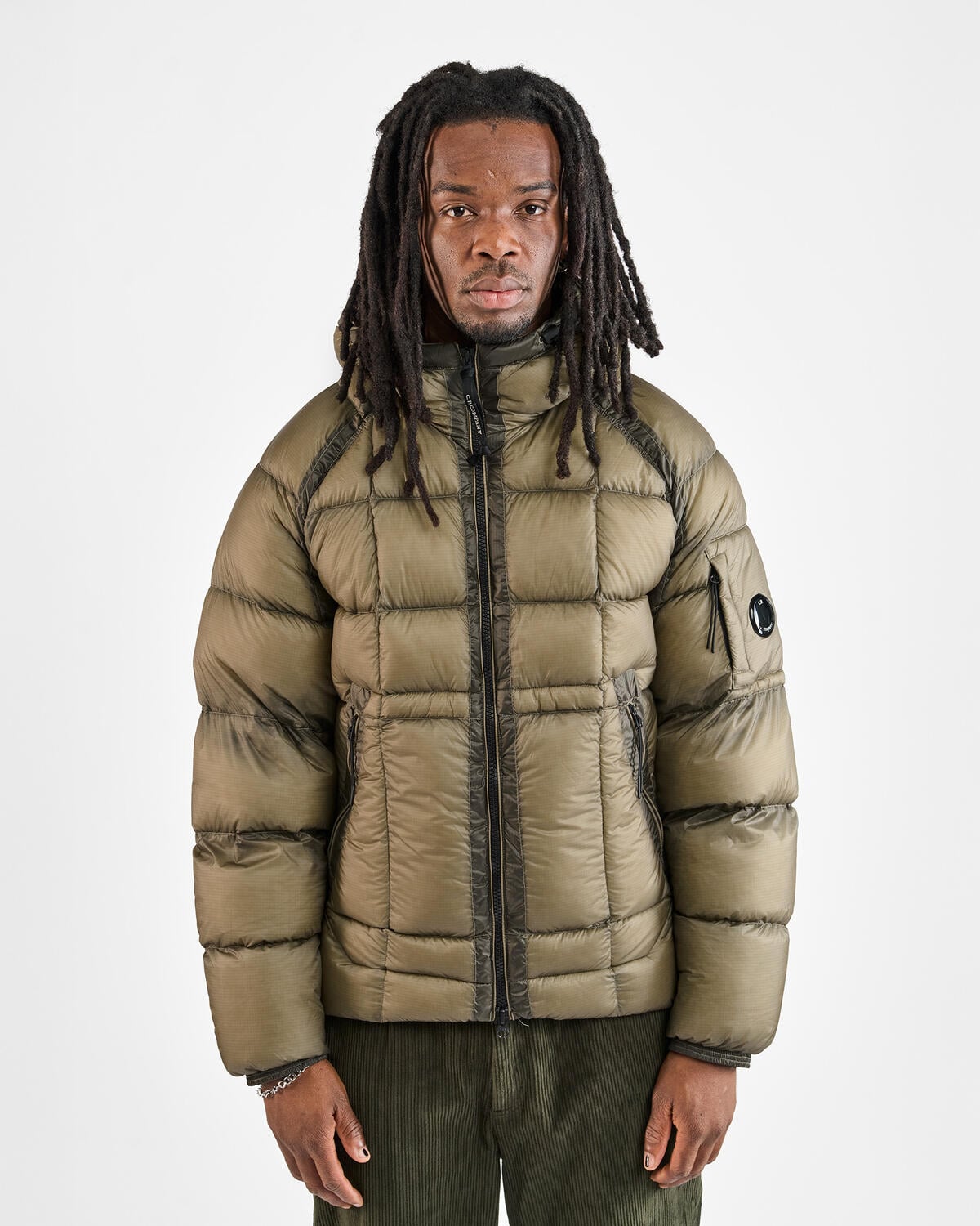 C.P. Company D.D. Shell Hooded Down Jacket | 19CMOW702A110416A-356 