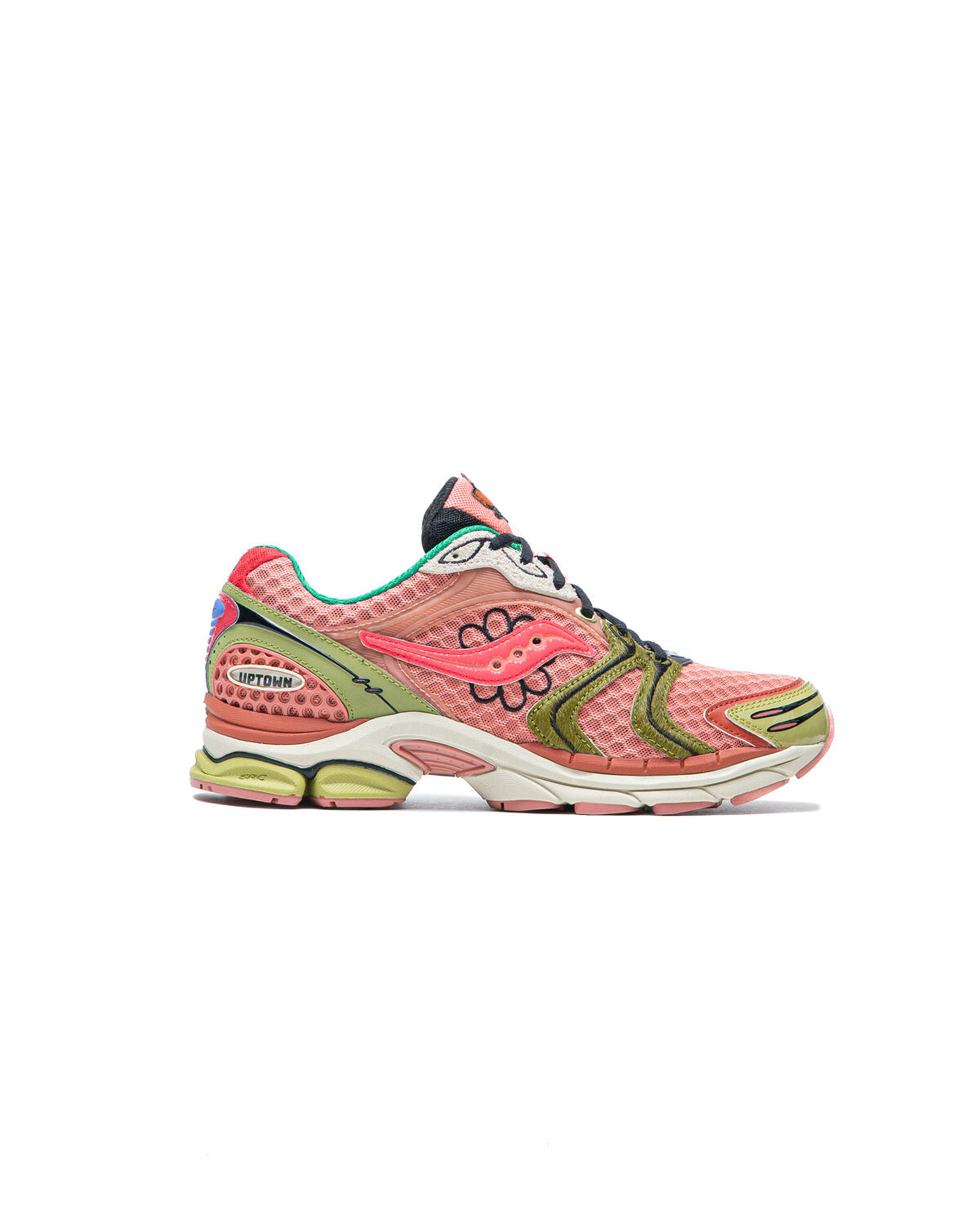 Saucony x Jae Tips Men's "Flowers Grow Uptown" Progrid Triumph 4 (Peach/Leaf) - Image 50
