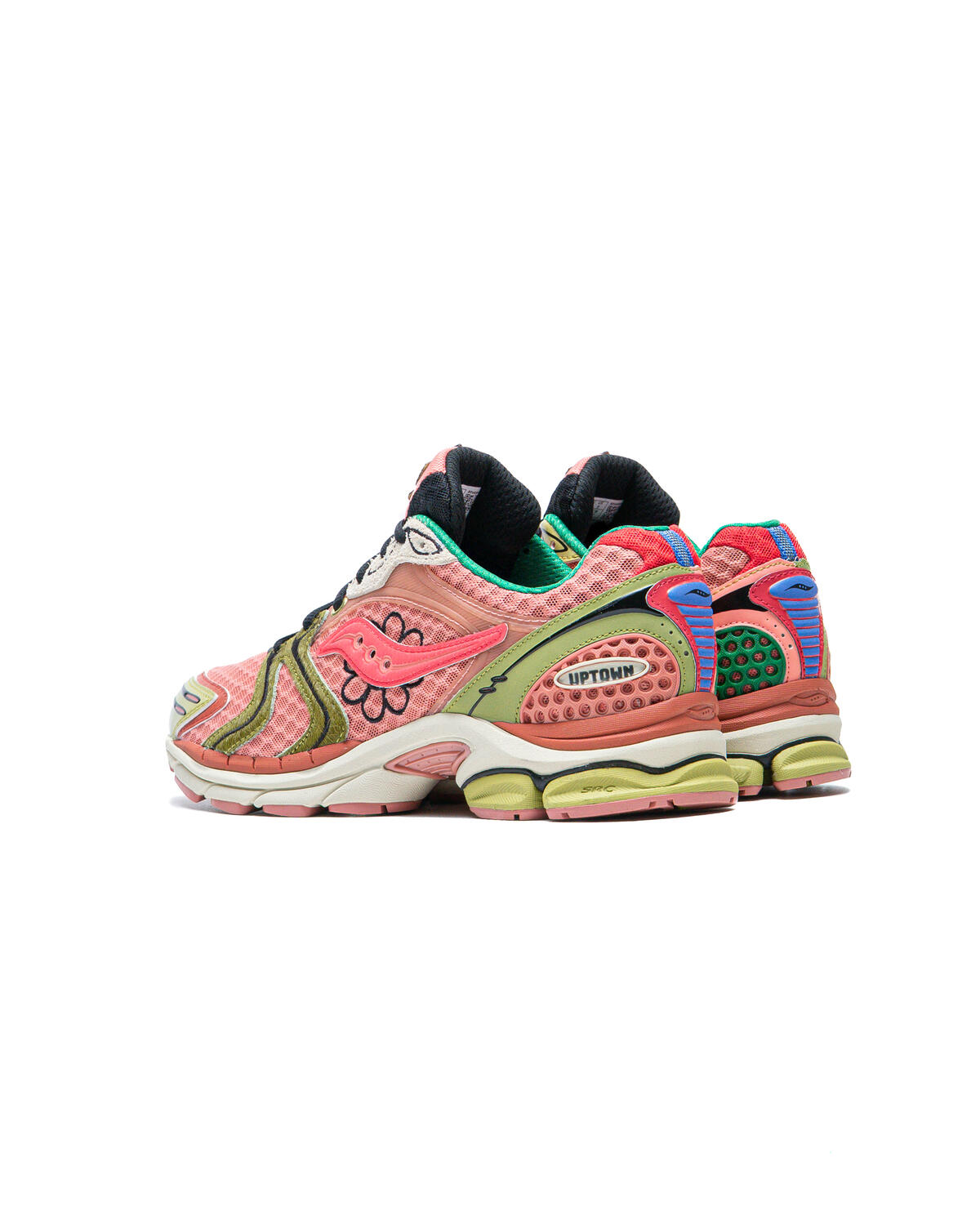 Saucony x Jae Tips Men's "Flowers Grow Uptown" Progrid Triumph 4 (Peach/Leaf) - Image 52