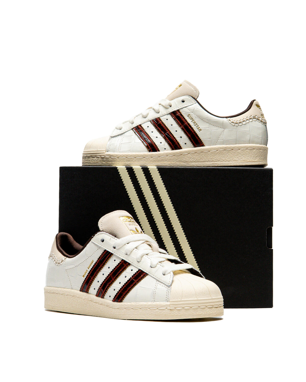 Adidas Originals x Wales Bonner Superstar - Wonder White/Fox Brown/Wonder White - Image 37