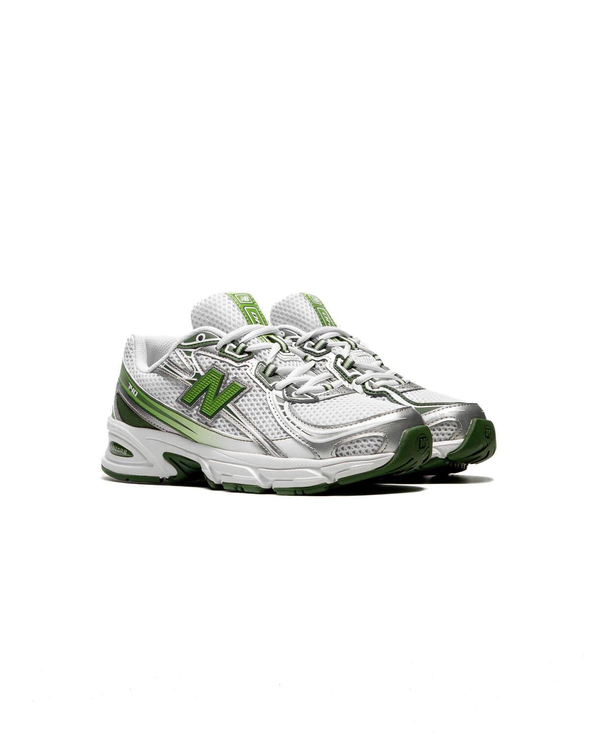 New Balance 740 White / Alpine Green / Dark Alpine Green / Silver Metallic - Image 14