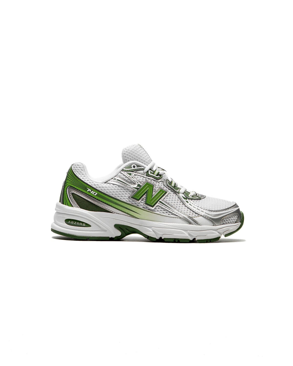 New Balance 740 White / Alpine Green / Dark Alpine Green / Silver Metallic - Image 13