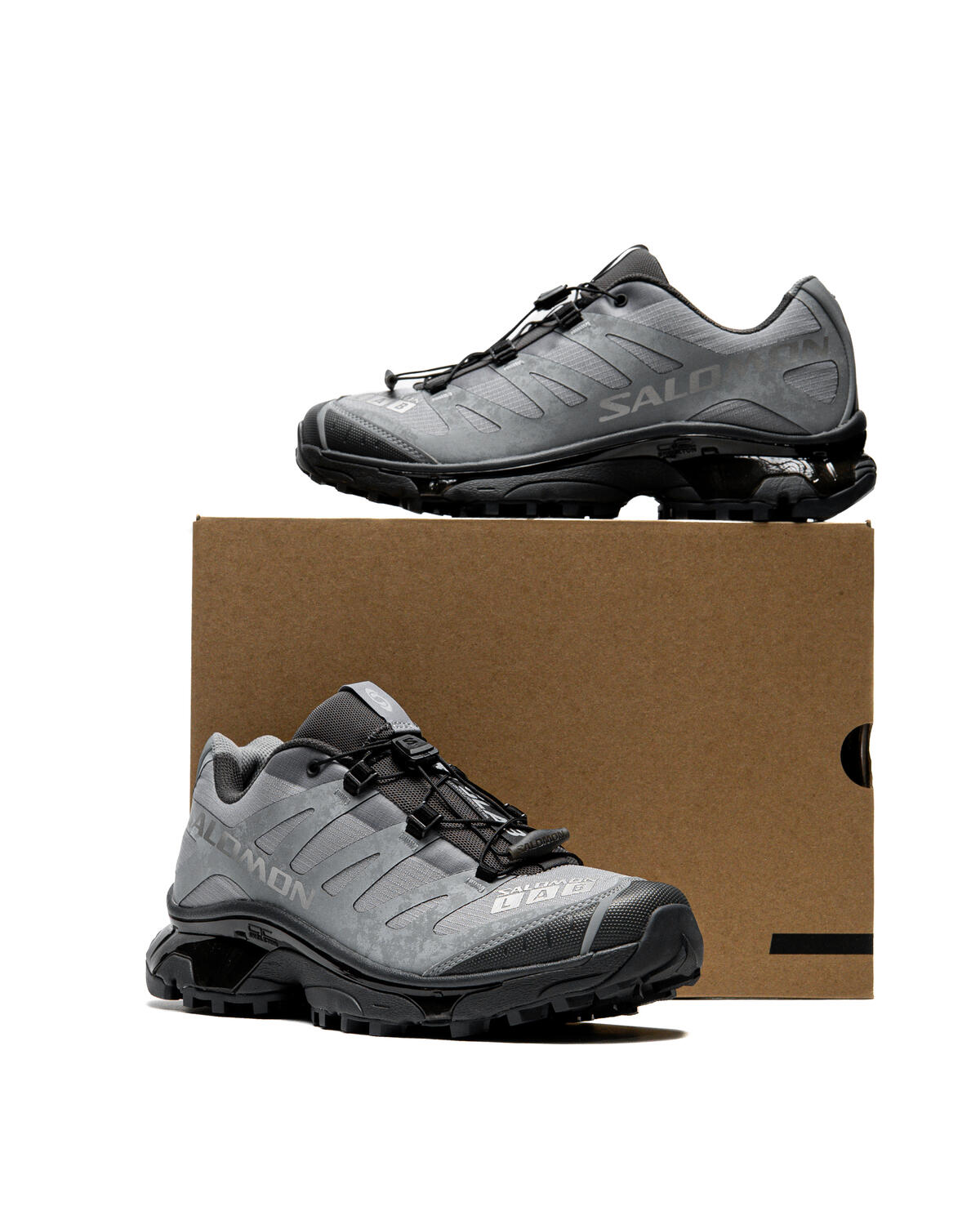 Salomon XT-4 OG Protective Shoes - Monument / Asphalt / FTW Silver - Image 12