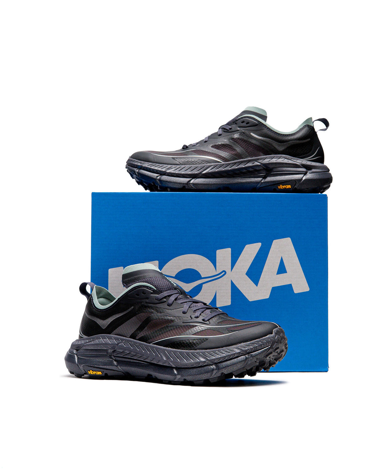 Hoka One One Mafate Speed 4 Lite Charcoal Grey / Jade - Image 15
