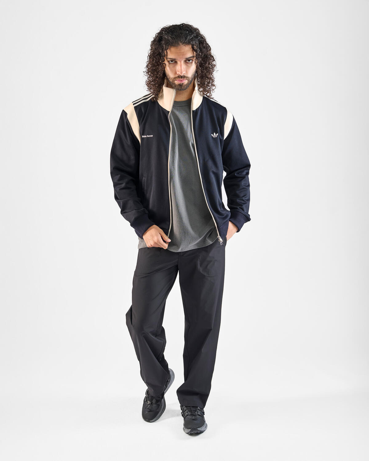 Adidas Originals x Wales Bonner Twill Track Top - Night Navy - Image 9