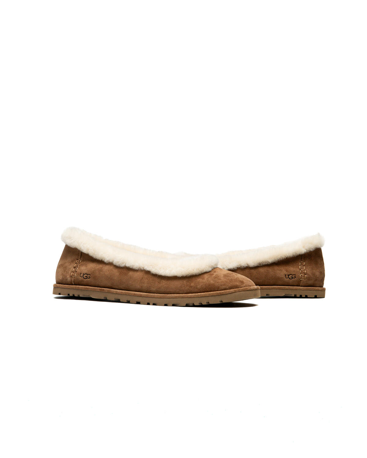 UGG Zora Ballet Flat Slipper in Chestnut (Women's) - Image 11