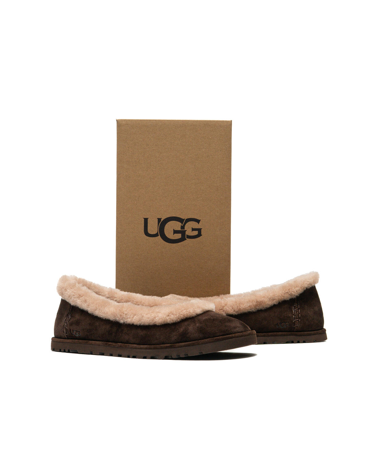 UGG Zora Ballet Flat Slipper in Dusted Cocoa (Women's) - Image 12