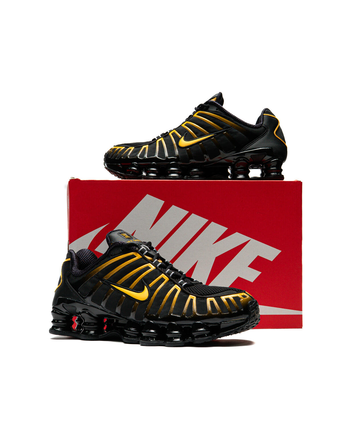 Nike Shox TL Black University Gold - Image 15