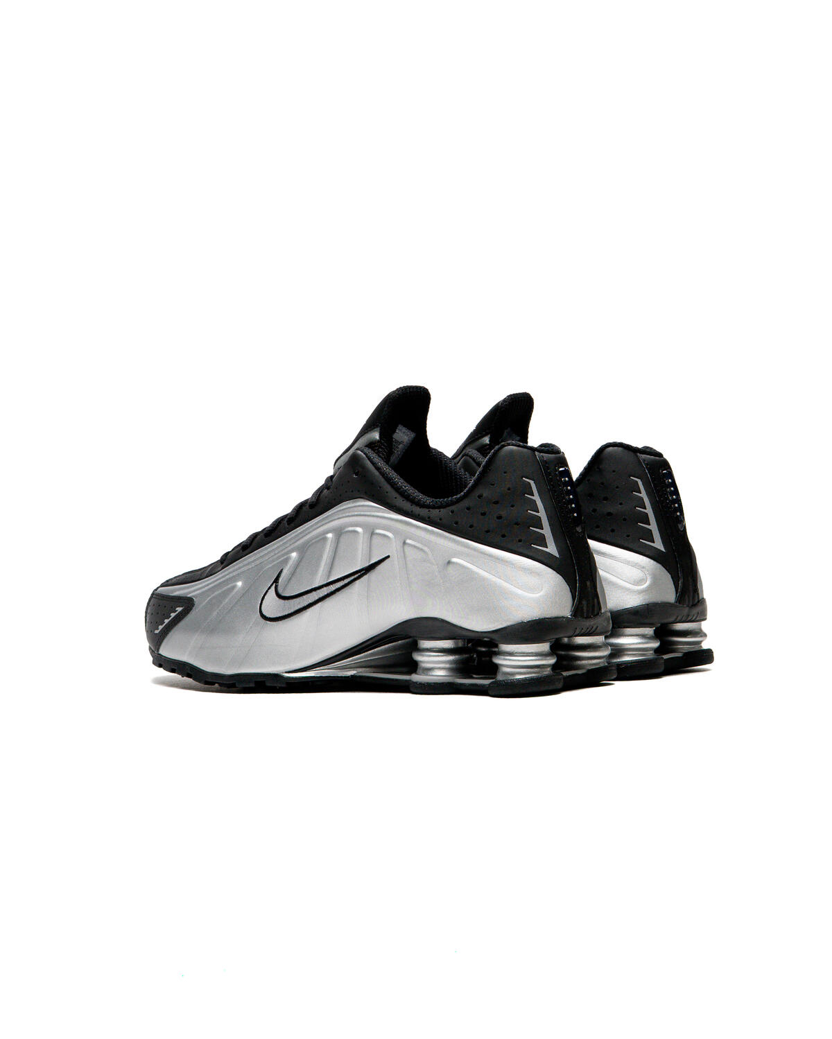 Nike Shox R4 Metallic Silver/Black/Metallic Silver - Image 4