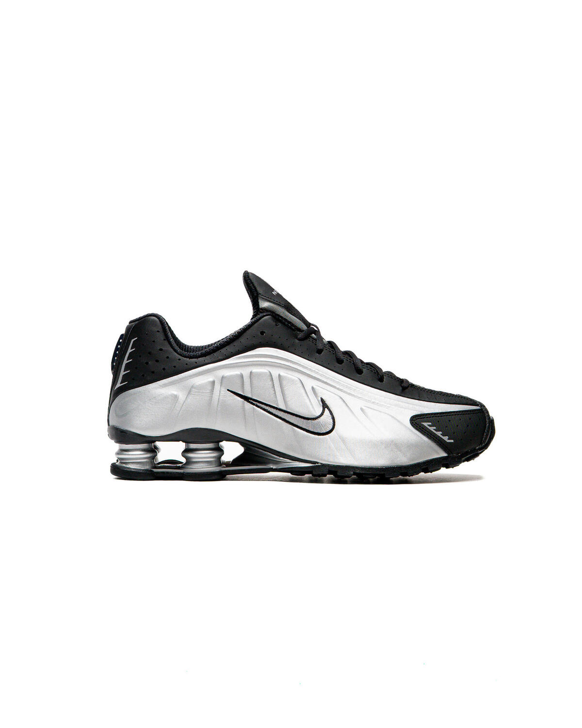 Nike Shox R4 Metallic Silver/Black/Metallic Silver - Image 2