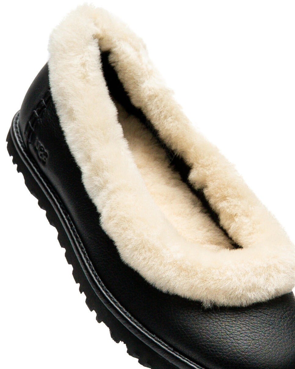 UGG WMNS Zora Leather Ballet Flat - Black - Image 10