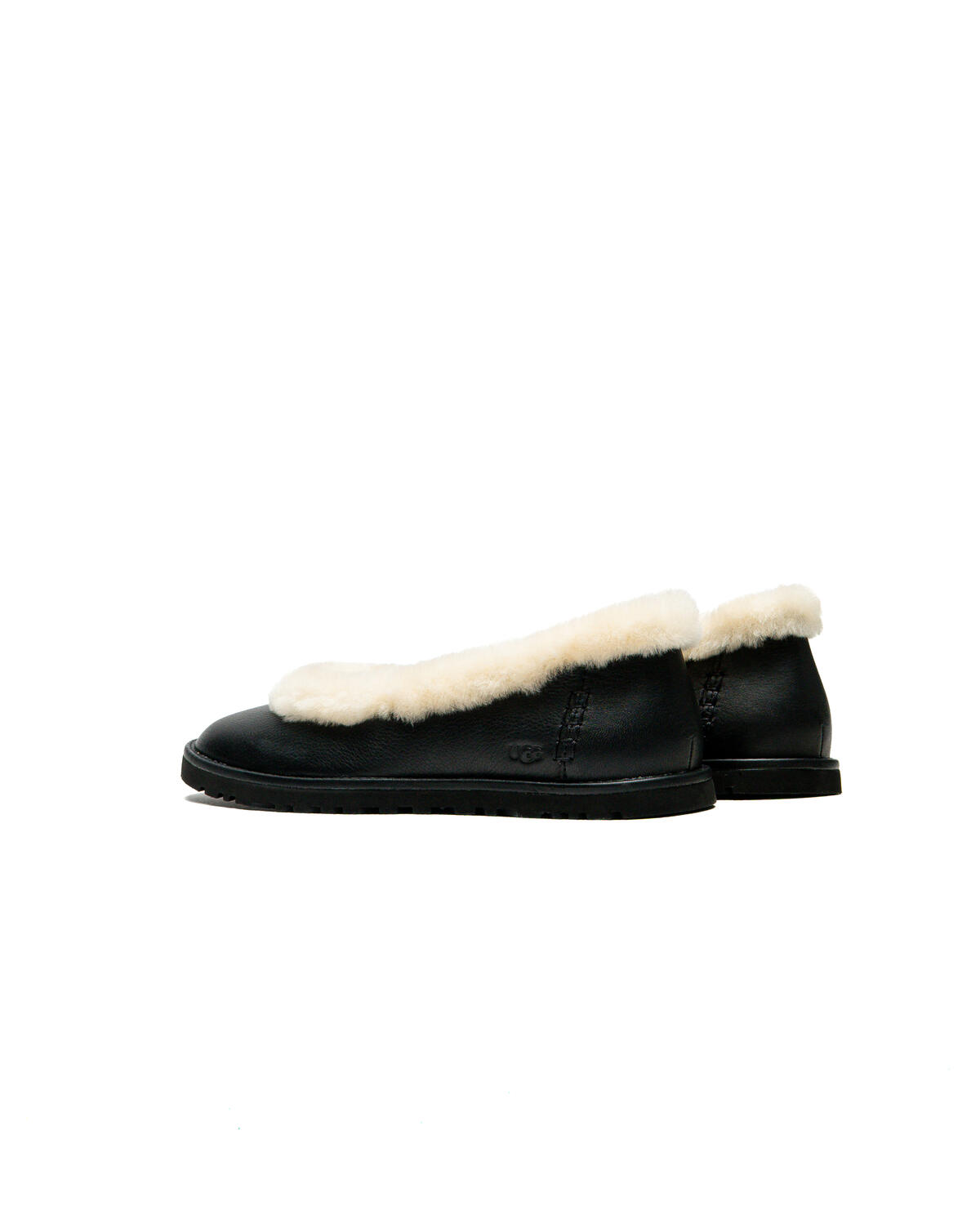 UGG WMNS Zora Leather Ballet Flat - Black - Image 7