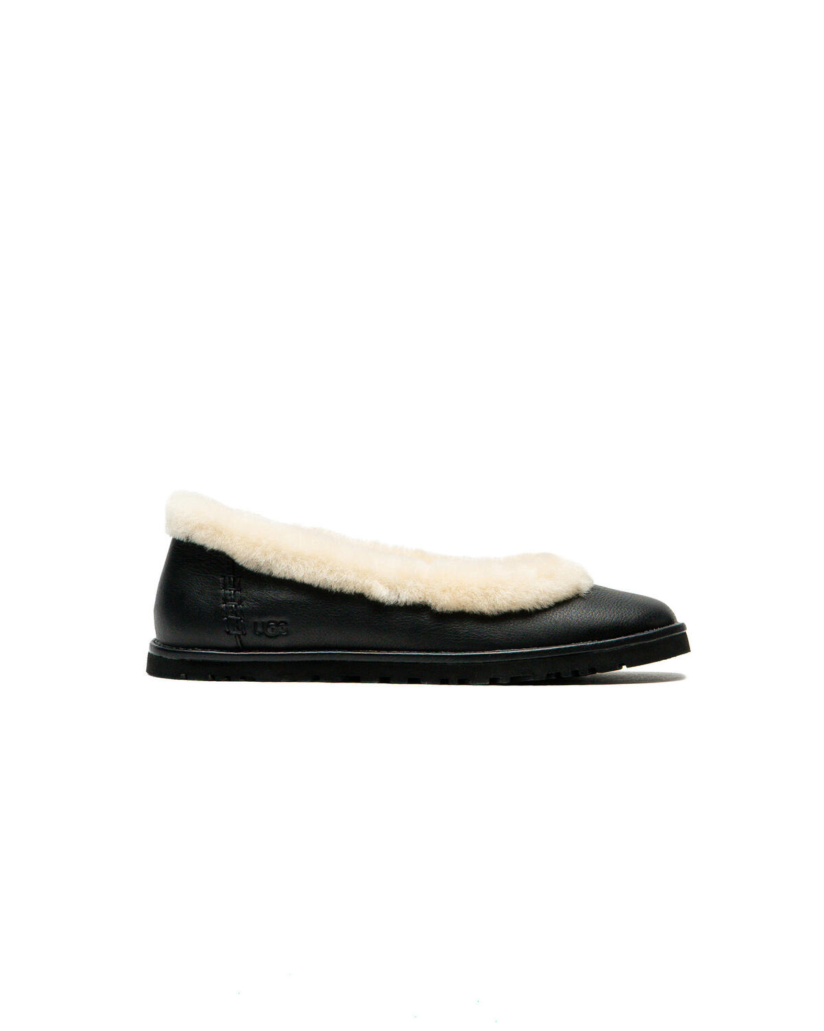 UGG WMNS Zora Leather Ballet Flat - Black - Image 5