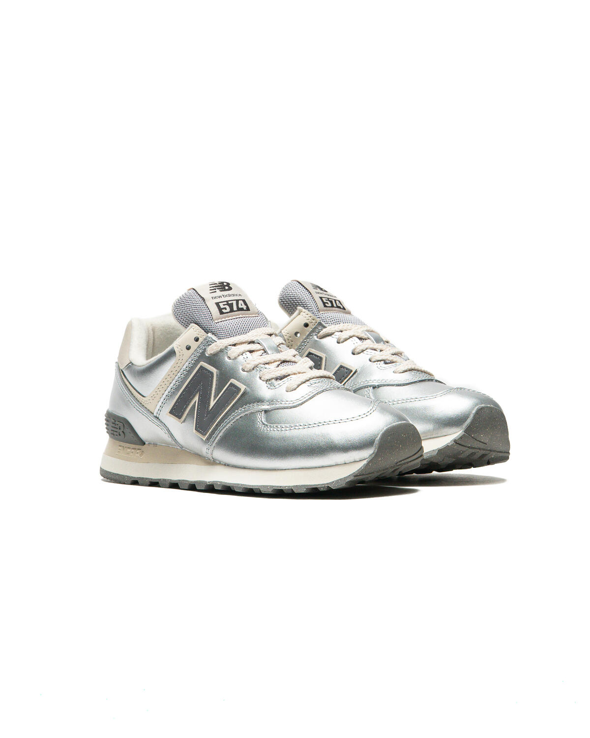New Balance 574 Metallic Silver (Women's) - Image 7