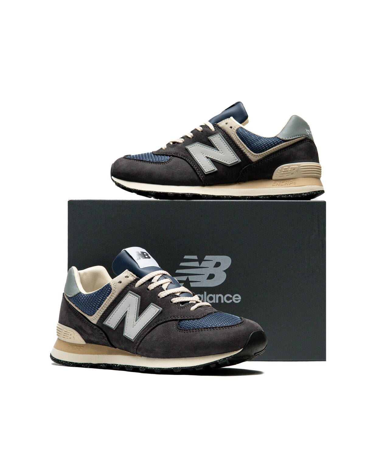 New Balance 574 U574SGG Mens Size 9 Black Cement Suede Running Shoes NEW New Balance 574 Black Cement / Slate Grey - Nov 2025  main image 3