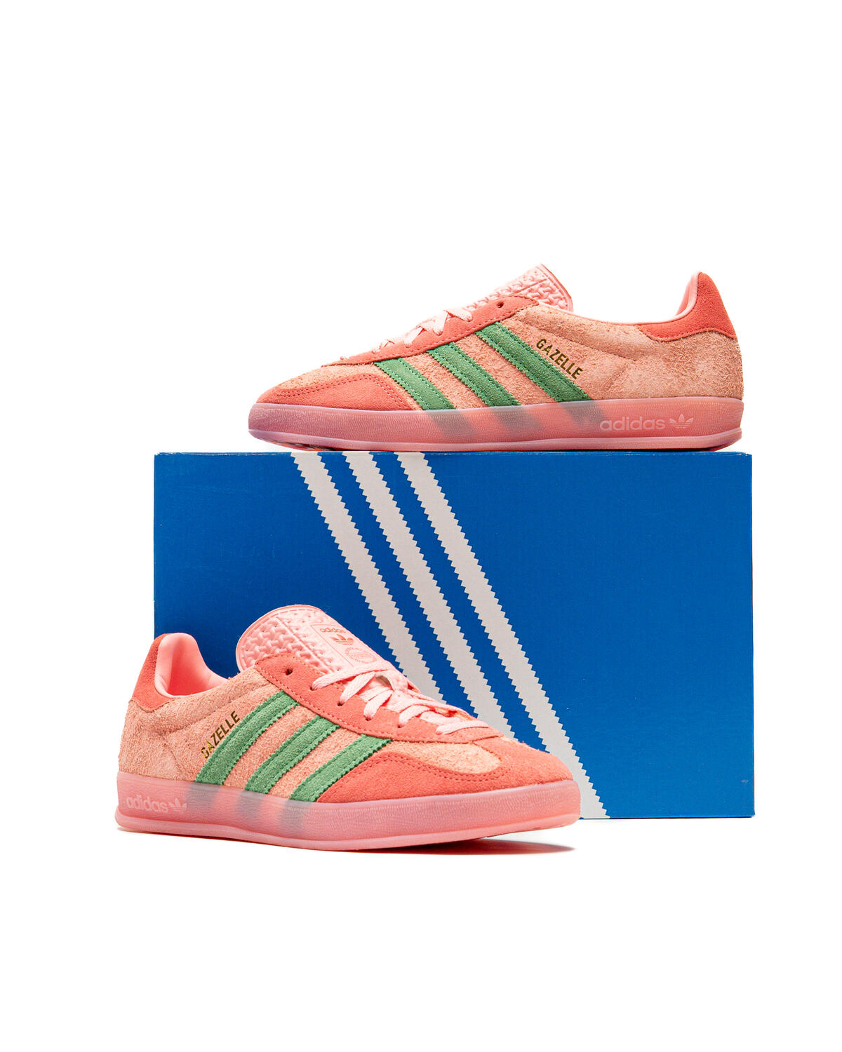 adidas gazelle silver green womens adidas Womens Gazelle Indoor (Court Green/Glow Pink/Gum), 7.5
