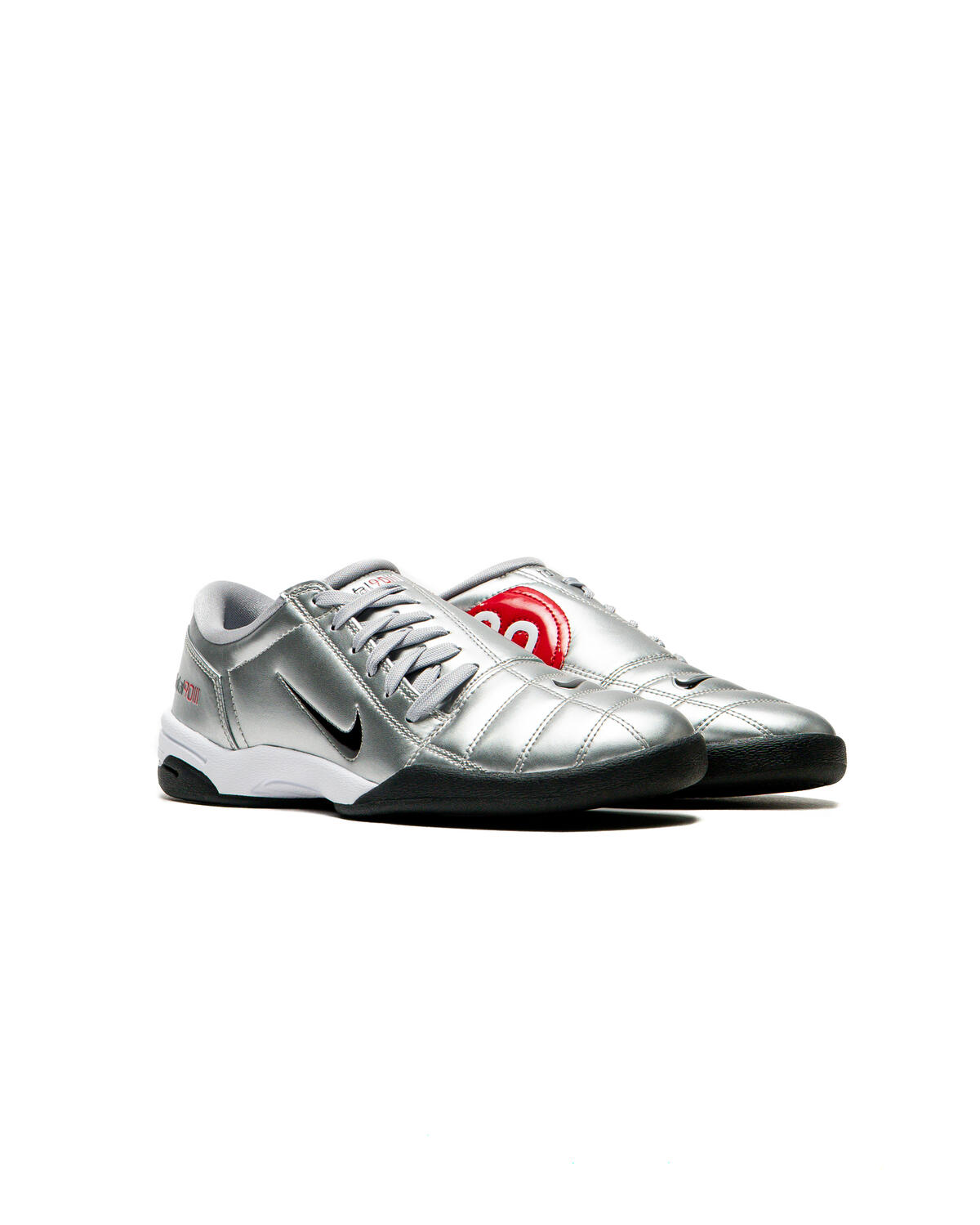 Nike WMNS T90 - Metallic Silver / Black / University Red / White - Image 81