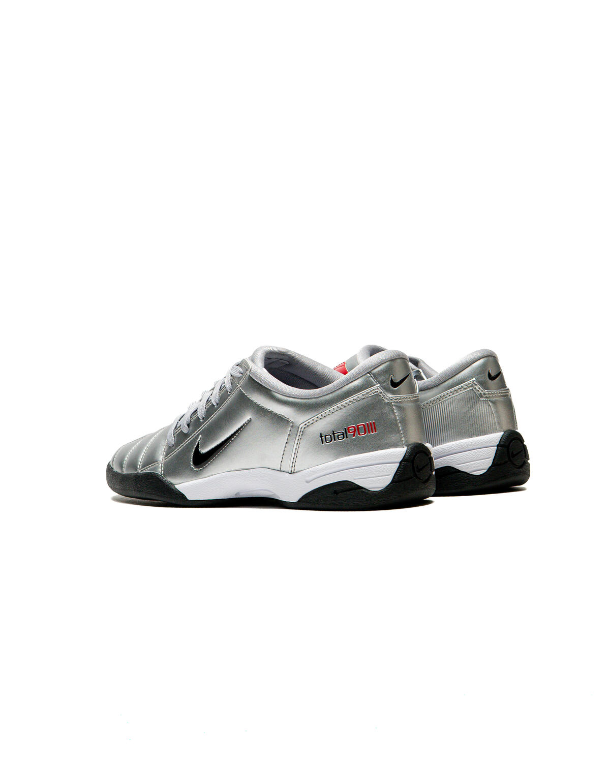 Nike WMNS T90 - Metallic Silver / Black / University Red / White - Image 82