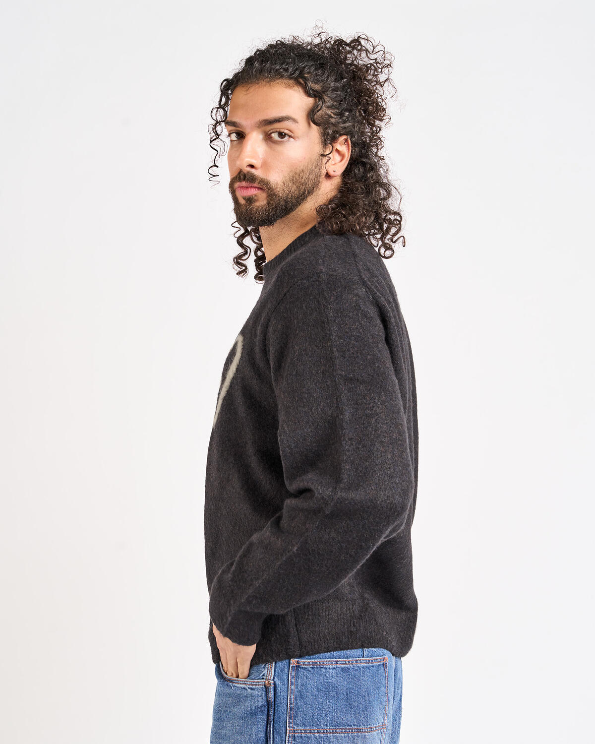 Thisisneverthat Heart Logo knit Sweater | TN253KKNPK10-DKN | AFEW 