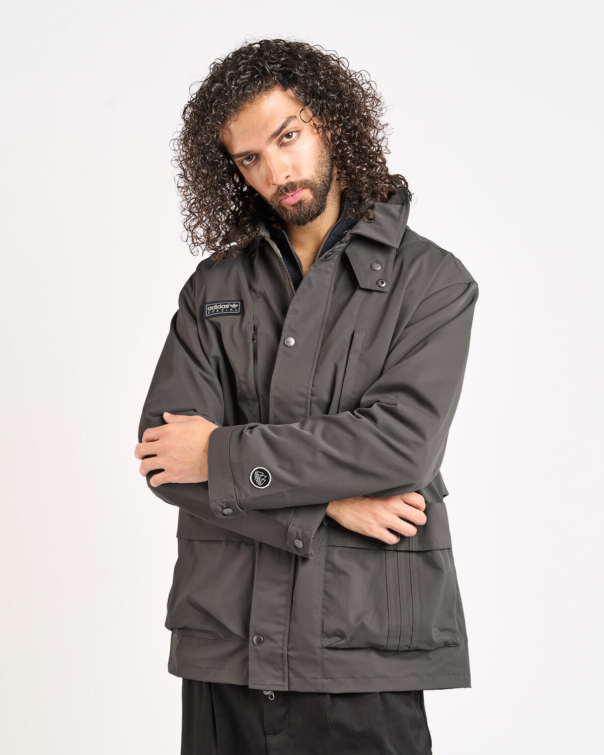 Adidas Merkland SPZL Jacket Cinder - Image 15