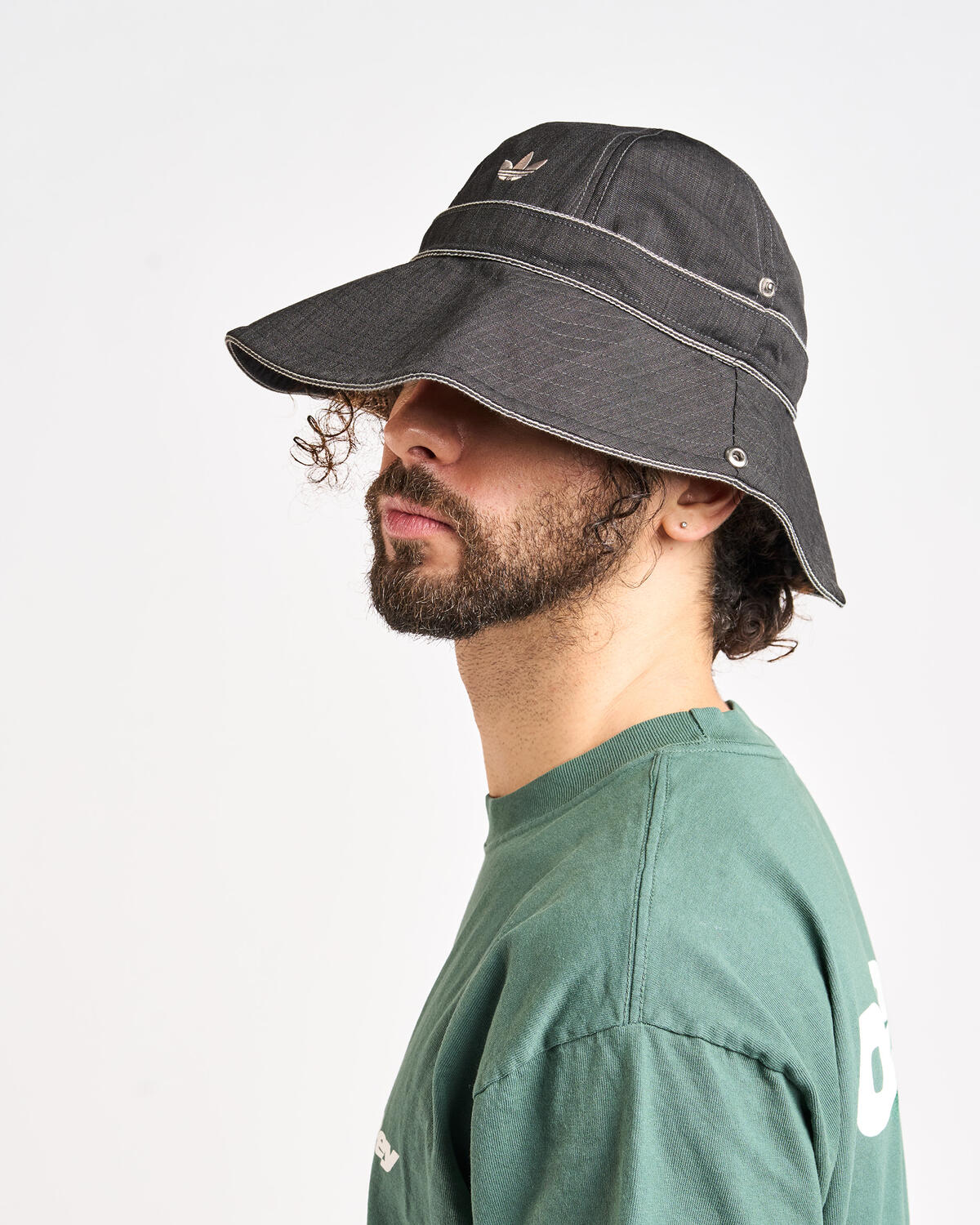 Adidas Wales Bonner Bucket Hat Dark Grey Heather - Image 11