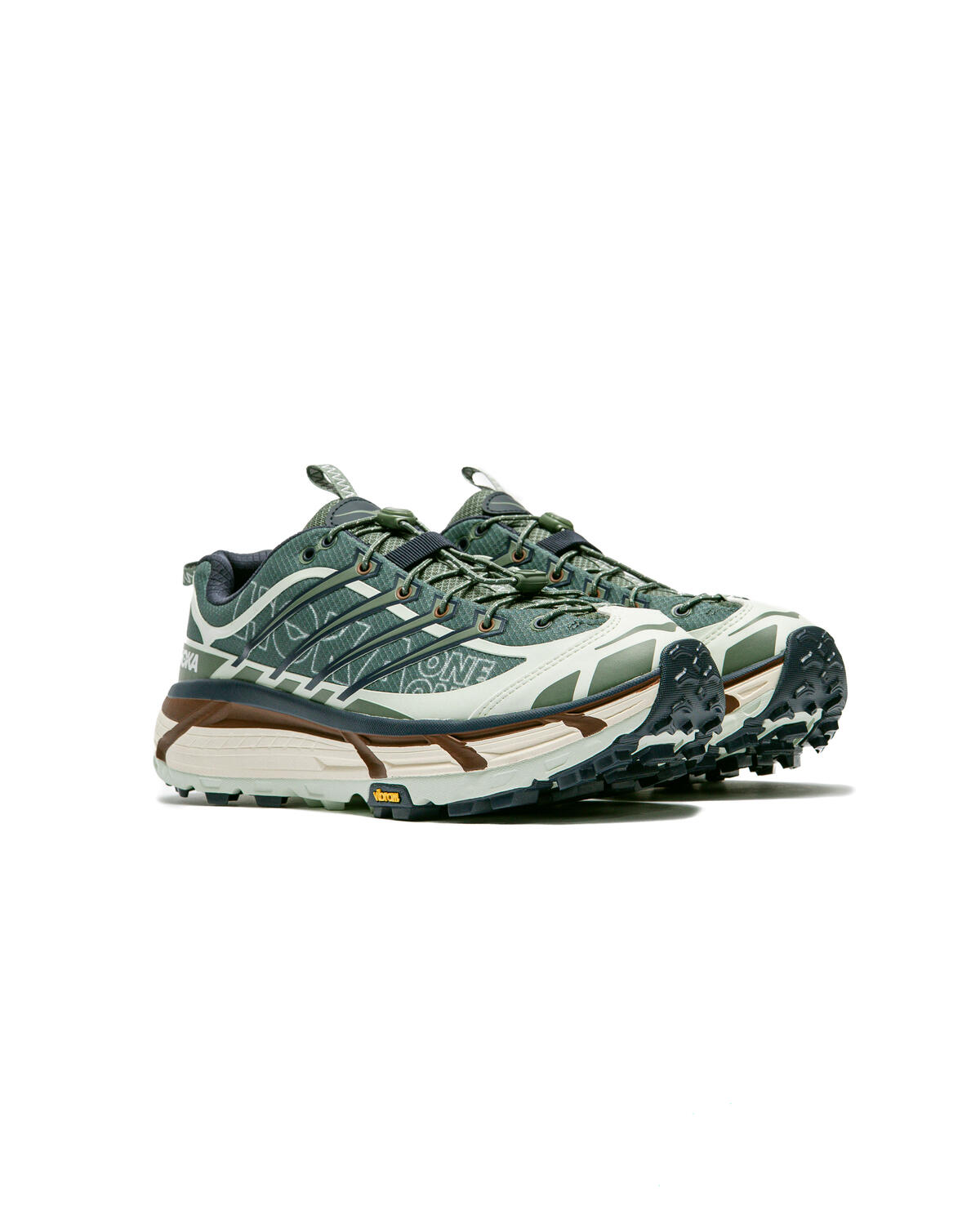 Hoka Mafate Three2 Wordmark - Fern/Varsity Navy - Image 12