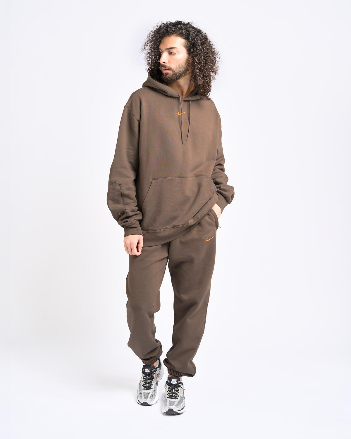Nike NOCTA Fleece Sweatpants Olive Grey/Yellow Ochre - Image 21