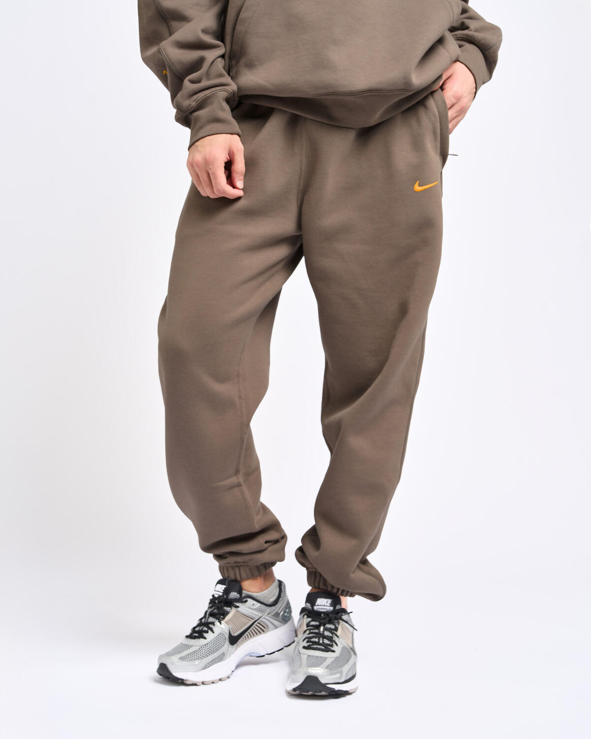 Nike NOCTA Fleece Sweatpants Olive Grey/Yellow Ochre - Image 22