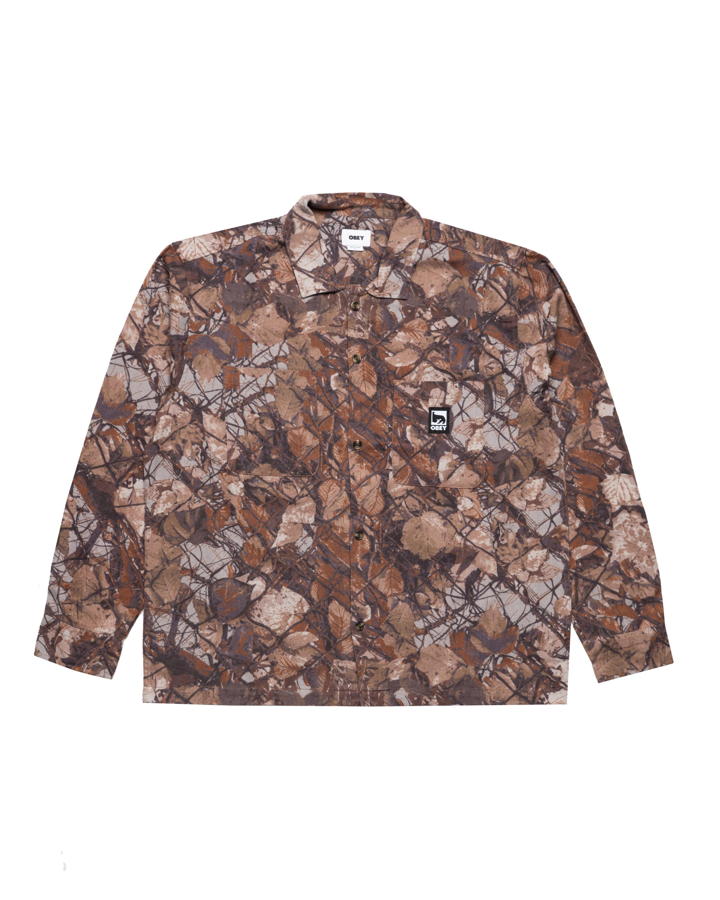Obey FENCE CAMO WOVEN SHIRT
