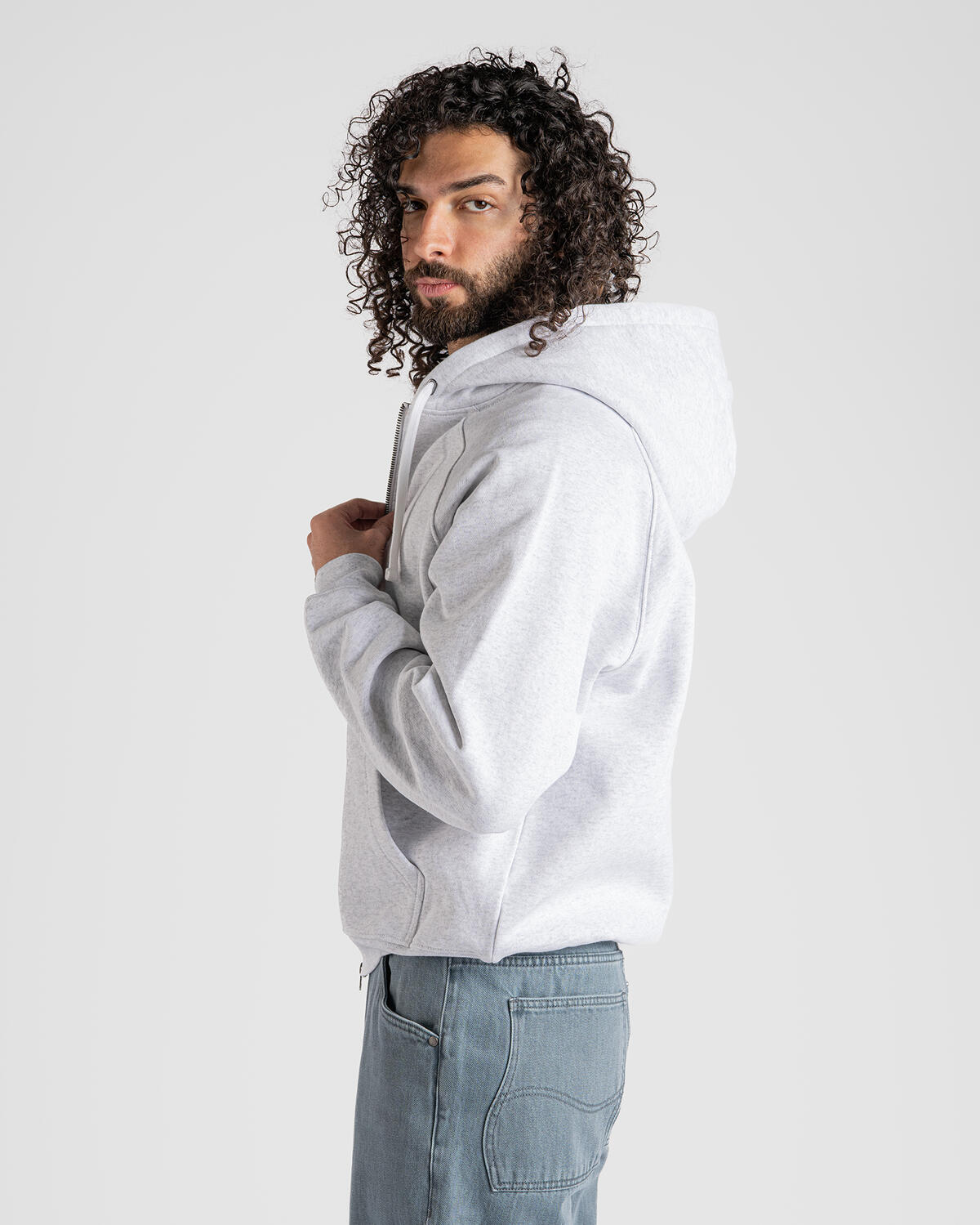 Dime Cursive Small Logo Zip Hoodie - Image 5