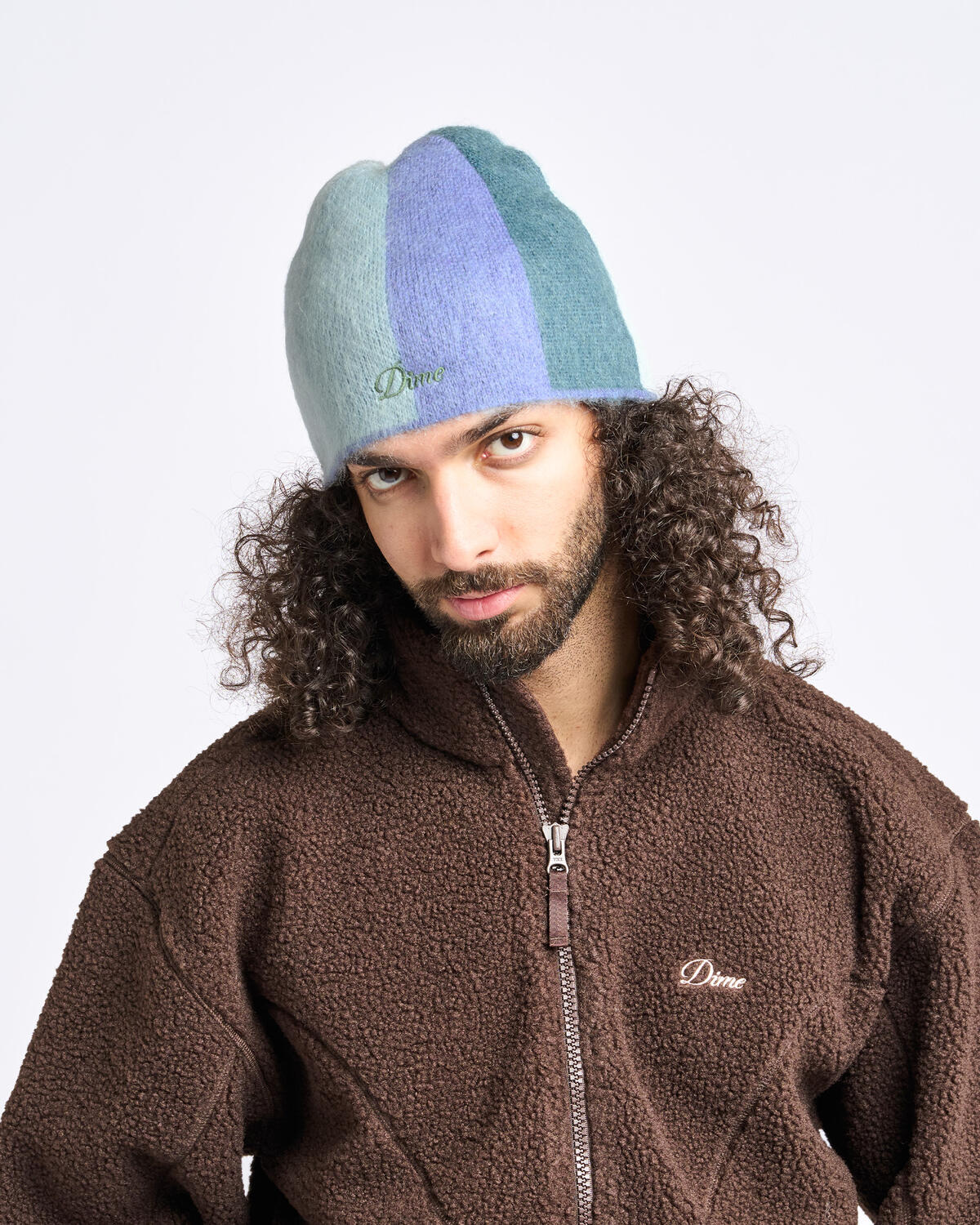 Dime Mohair Skully - Blue Multi - Image 3
