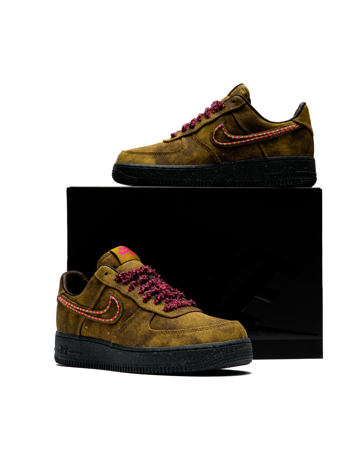 Nike Air Force 1 Boucle QS - Desert Moss/Fierce Pink (Women's) - Image 65