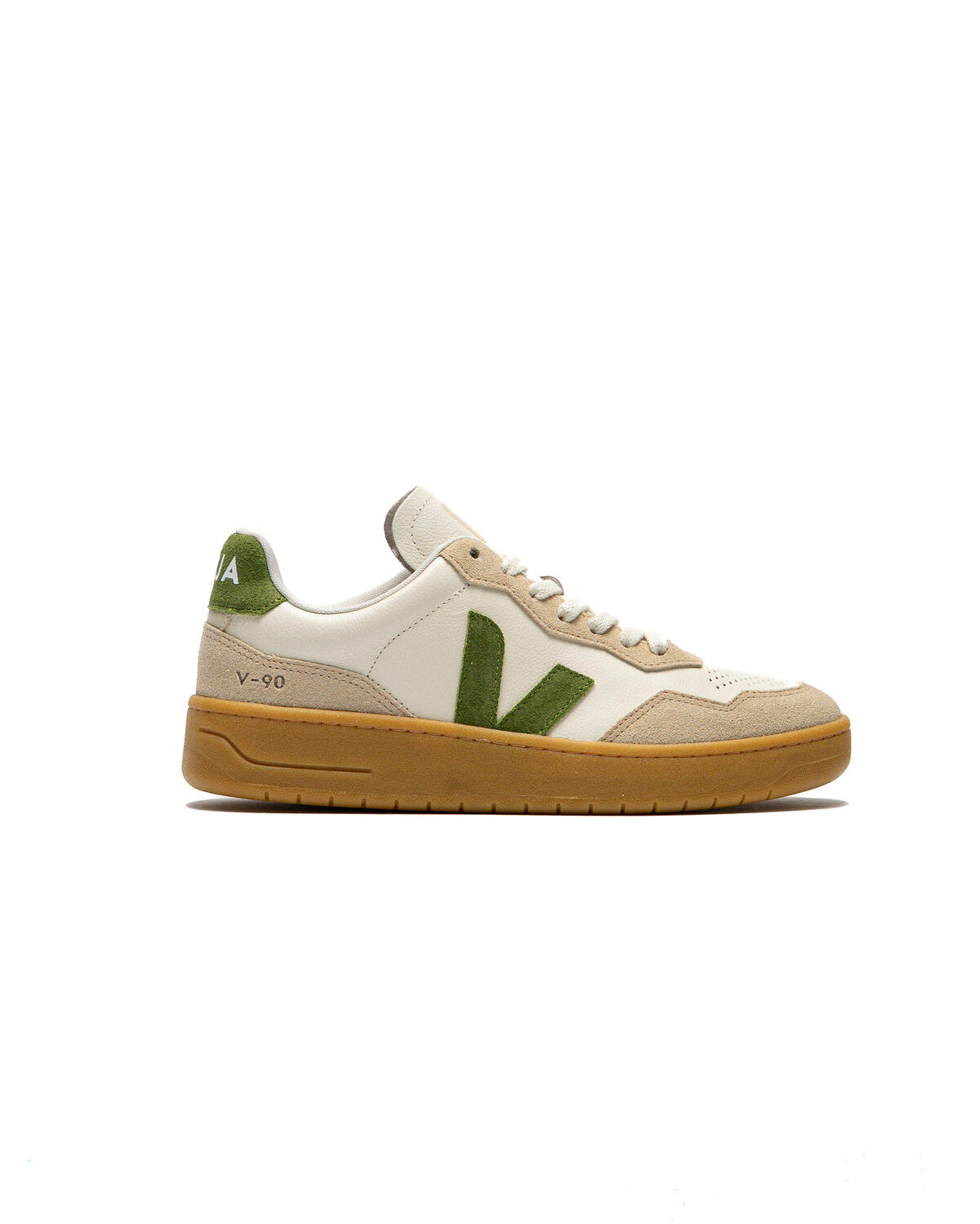 Veja V-90 Leather Suede Sneakers - Image 5