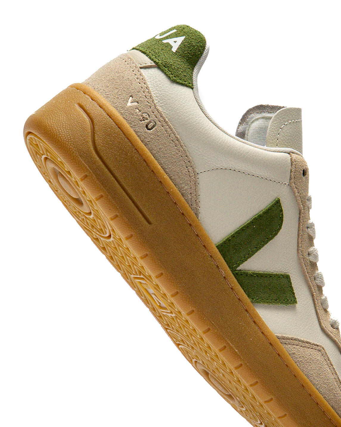 Veja V-90 Leather Suede Sneakers - Image 10