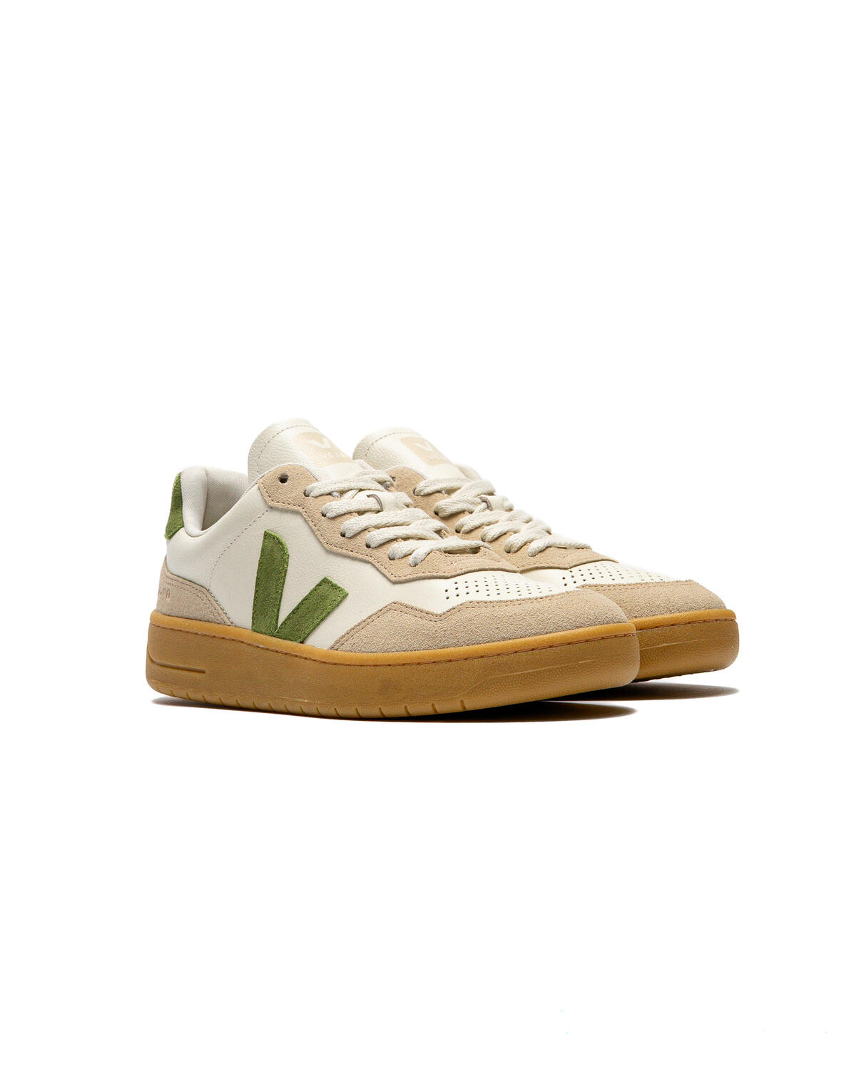 Veja V-90 Leather Suede Sneakers - Image 6