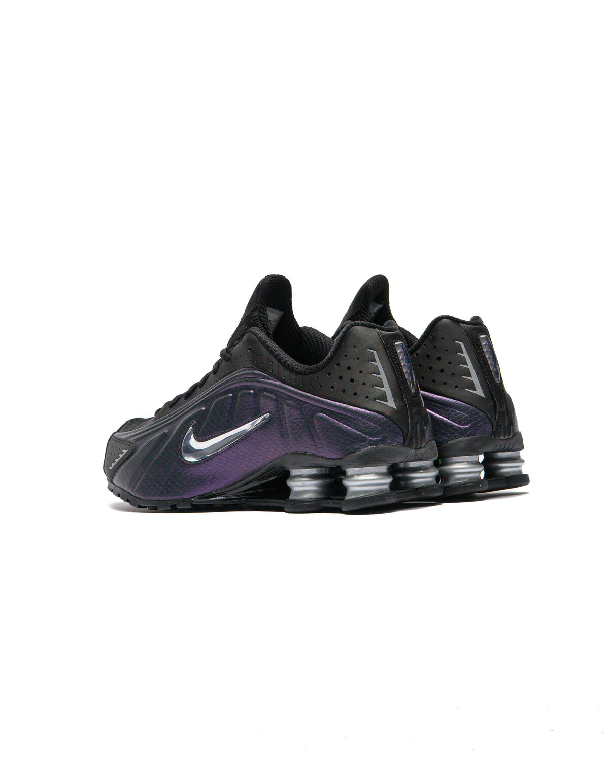 Nike Shox R4 - Black / Anthracite / Metallic Silver / Purple Dynasty - Image 23