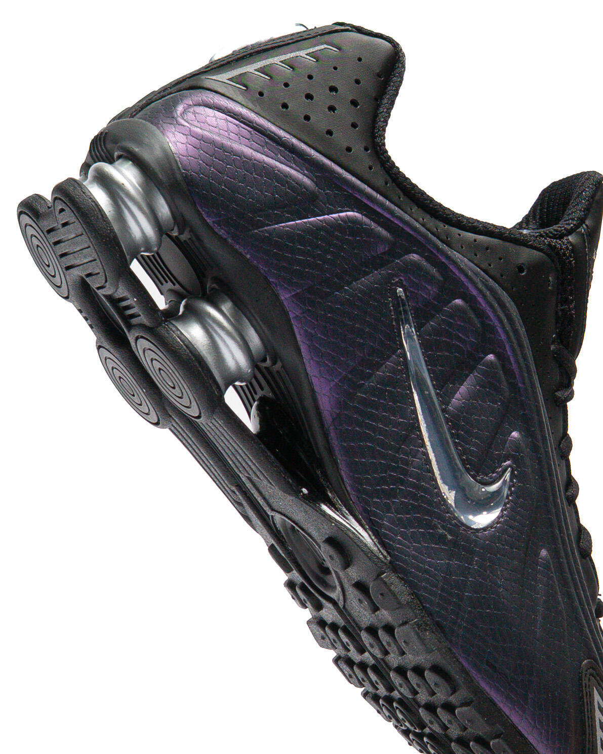 Nike Shox R4 - Black / Anthracite / Metallic Silver / Purple Dynasty - Image 26