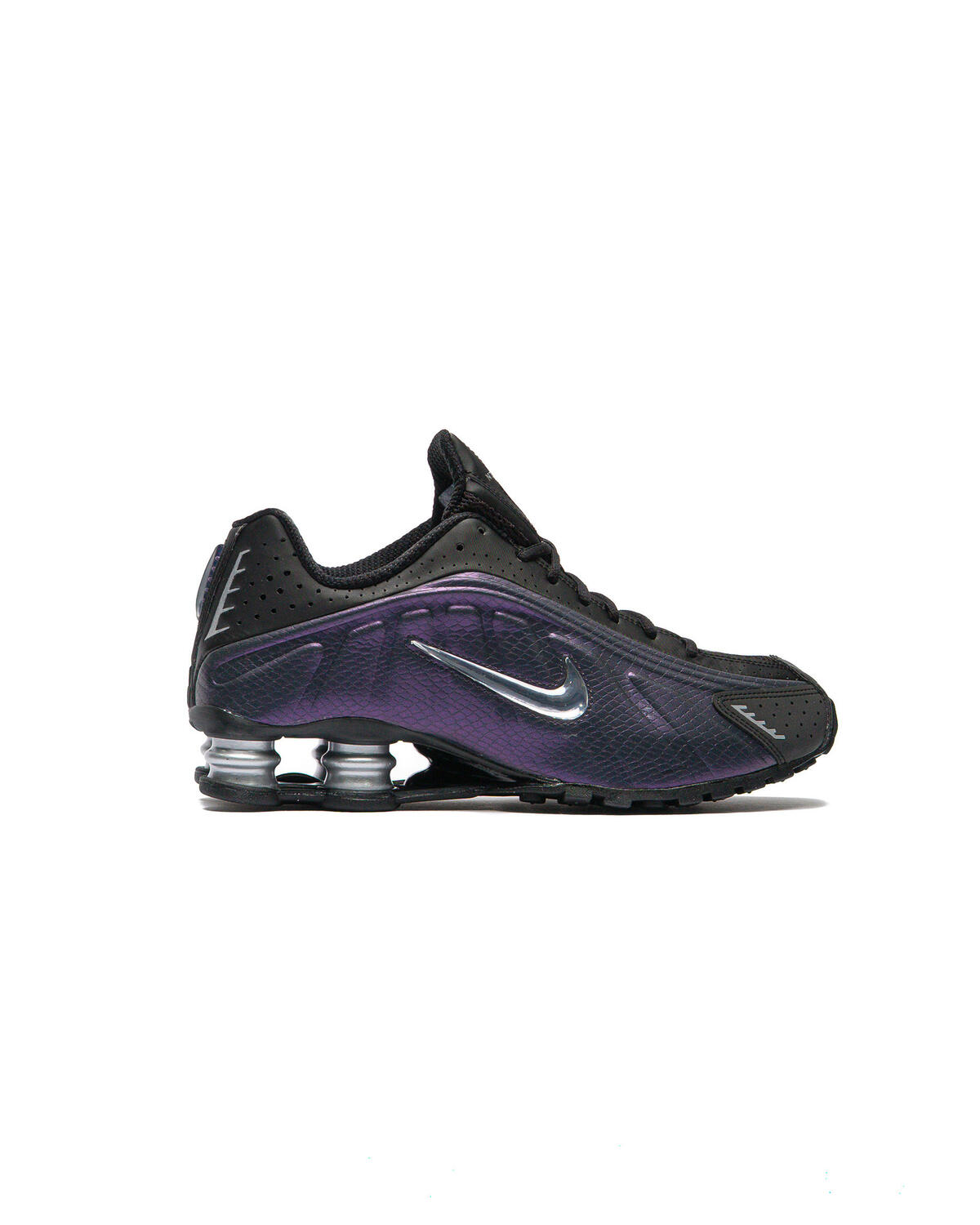 Nike Shox R4 - Black / Anthracite / Metallic Silver / Purple Dynasty - Image 21