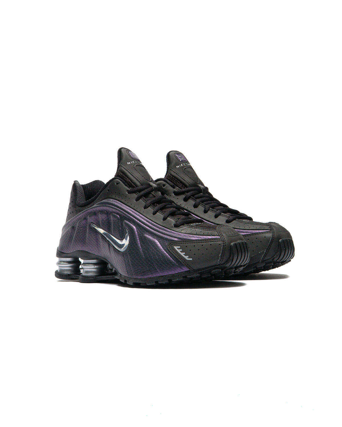 Nike Shox R4 - Black / Anthracite / Metallic Silver / Purple Dynasty - Image 22