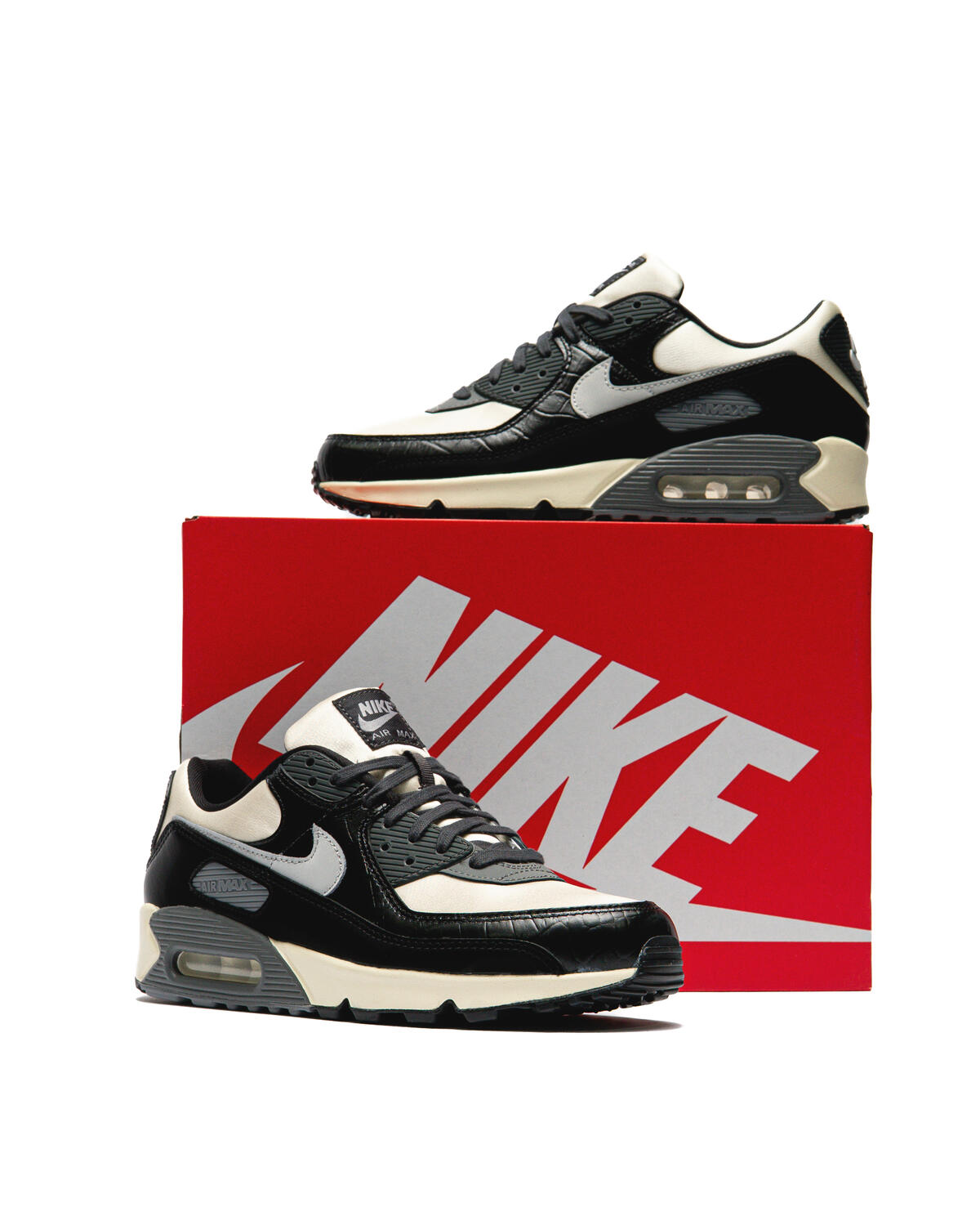 Nike Air Max 90 QS Sail/LT Smoke Grey-Black Anthracite - Image 60