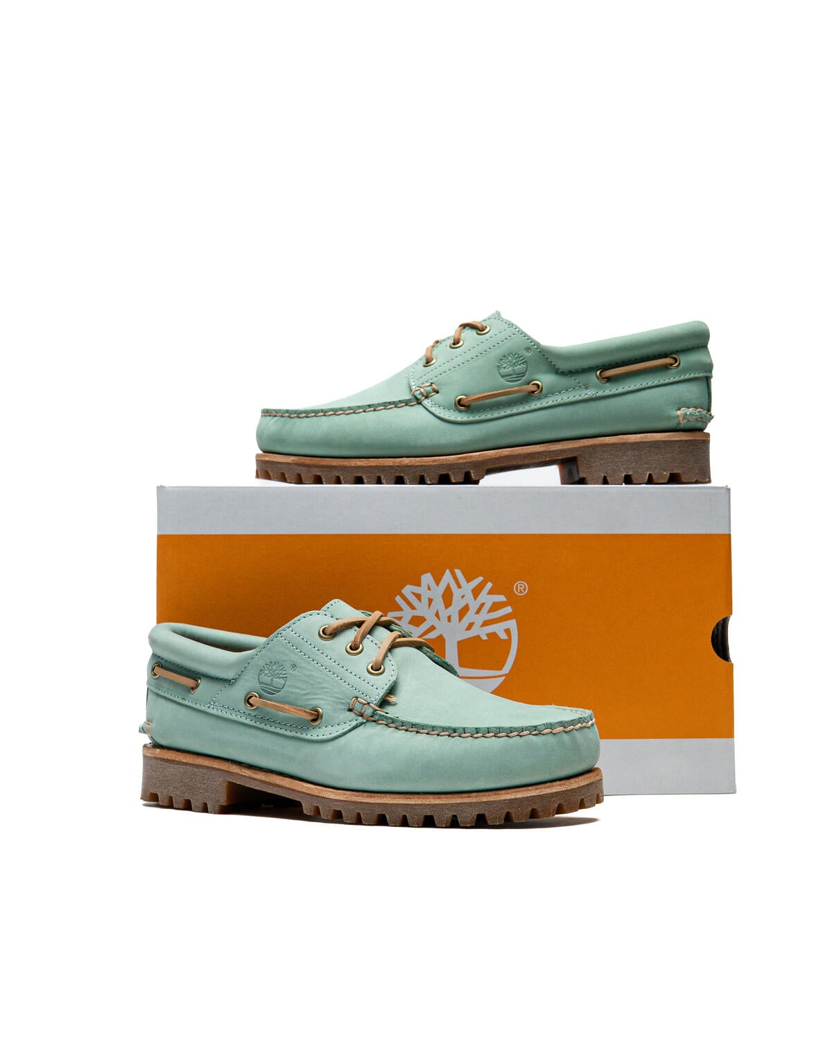 Timberland 3 Eye Lug Boat Shoe 'Medium Green Nubuck' - Image 6