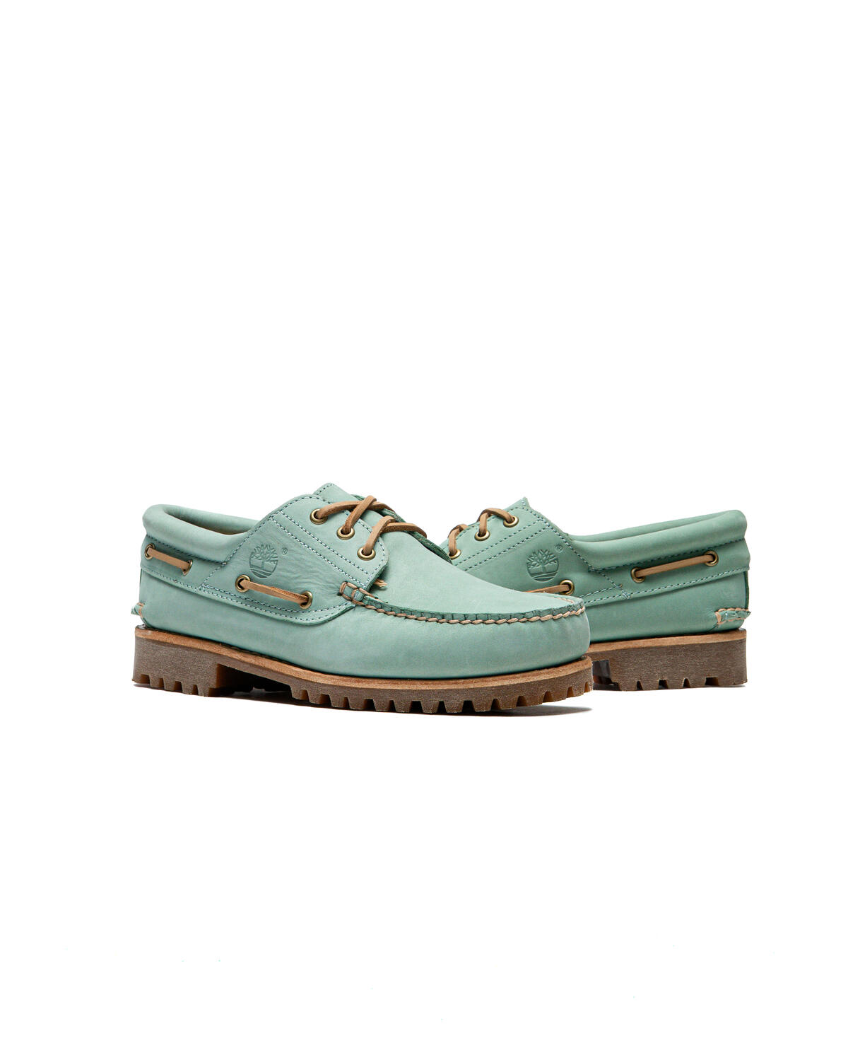 Timberland 3 Eye Lug Boat Shoe 'Medium Green Nubuck' - Image 5